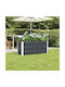 vidaXL Topf Metallisch Charcoal 100x40x45cm.