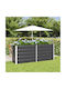 vidaXL Topf Metallisch Charcoal 480x50x45cm.
