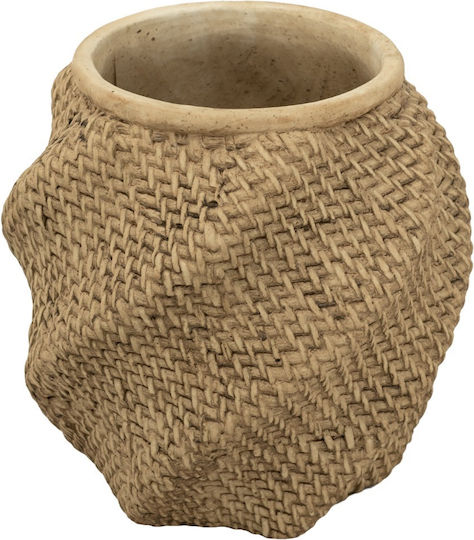 Artekko Cement Planter Concrete Brown 25.5x25.5x25.5cm.