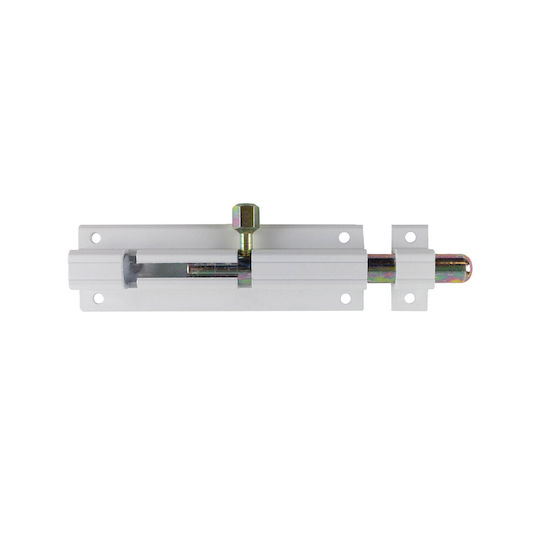 Aluminum Door Bolts White No 150/12 Heavy Duty Card