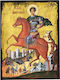 Heiligenikone Heiliger Demetrios Goldener Hinte...