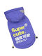 Denik Pets Purple Fleece / Waterproof / Windproof Dog Coat with Hood XLarge with 37cm Back Length