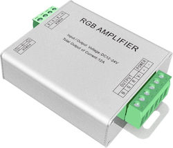 Vencore 6613-10002 RGB Усилвател 12-24V 144-288 Вата RGB Усилвател на Сигнал 12 Волта 144 Вата и 24 Волта 288 Вата Максимално Натоварване 6613-10002