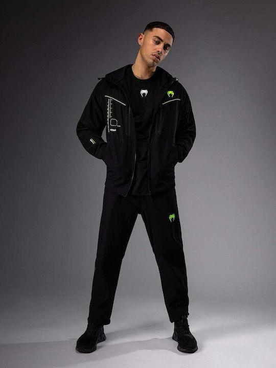 Hanorac cu Glugă Black/neo Green