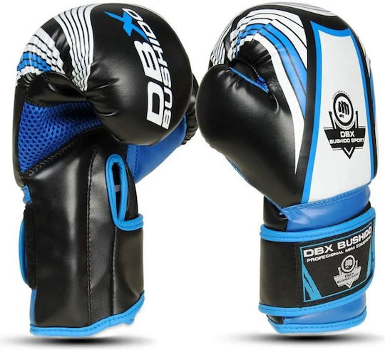 DBX Bushido Kids Boxing Gloves made of Synthetic Leather for Match Blue