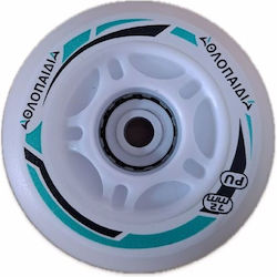 3k Rollerzubehör Led Räder für Rollschuhe 1084 Mint Mint Größe 70mm