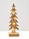 Holz Weihnachtsbaum Licht Kaffe Baum-Mikro 5 LED Lampen Batterien 2xAAA Thermo Weiß Ip20 9.5x6x31cm