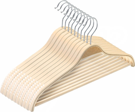 UnicUtil Umeraș pentru Dulap pentru pantaloni Lemn Bej UUUM09X5 5buc