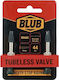 Tubeless Valve Blub Set Brass Silver