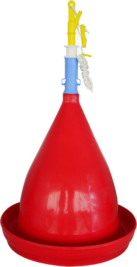 Automatic Plastic Watering Can for Chickens and Poultry 38x38cm.