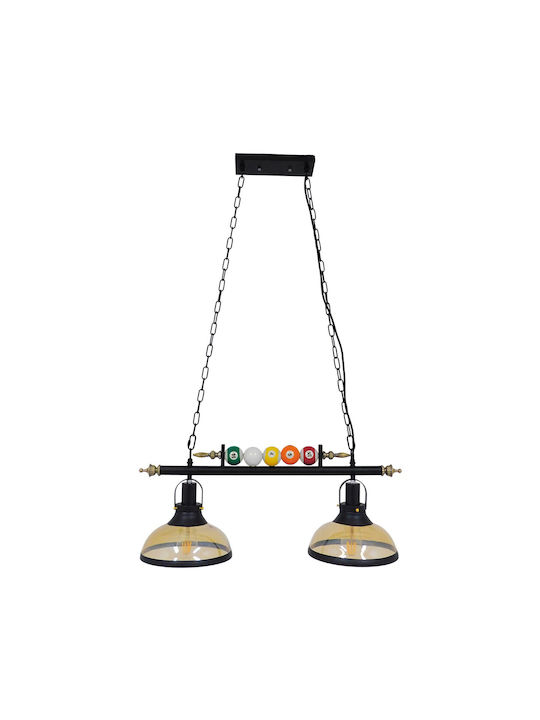 VenCore Pendant Light Black 70x25x30cm