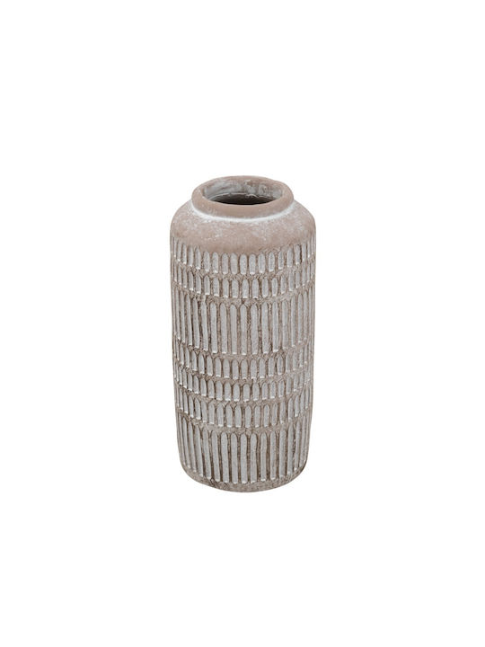 Artekko Vază Decorativă din Beton Bej 14x14x30cm 1buc