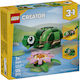 LEGO Creator 3-in-1 Turtle with a Water Lily Flower for Ages 7+ 124 Pieces
