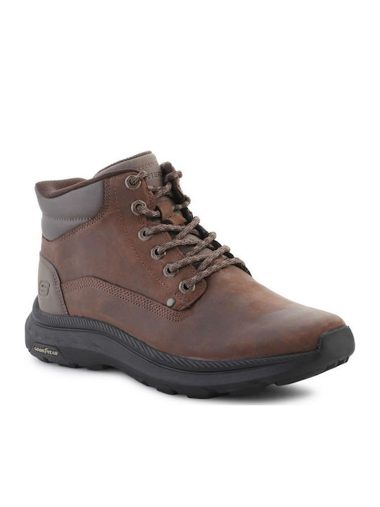 Skechers Slipins Pollard Waylon Мъжки Планински Обувки Кафяви