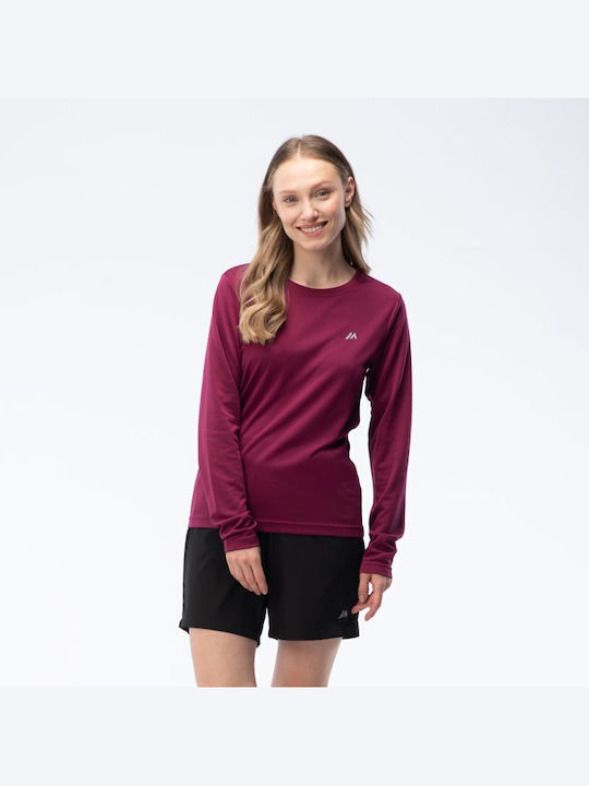 Women's Long Sleeve Purple Blouse