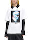 Women's T-shirt White-black-blue