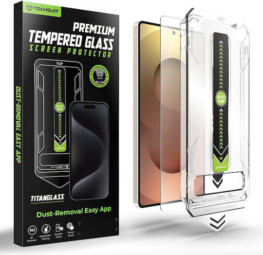 Techsuit Gehärtetes Glas Schwarz (Galaxy S26 Ultra)