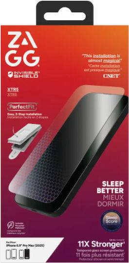 Zagg Invisibleshield Glass Xtr5 Graphene Folie Protecție Ecran Filtru Lumină Albastră iPhone 17 Pro Max
