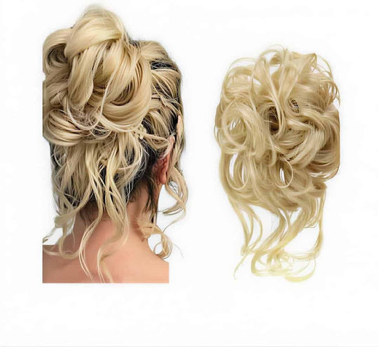 Postis Bun Synthetic Hair High Quality Bangs Clamper Placement Blonde Highlights