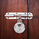 vidaXL Steel Padlock Discus Padlock with Key 90mm Silver 2pcs