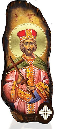 Saint Constantine Icon Canonical Mount Athos 15x40
