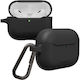 Mageasy Skin Θήκη με Γάντζο σε Μαύρο χρώμα για Apple AirPods Pro 3