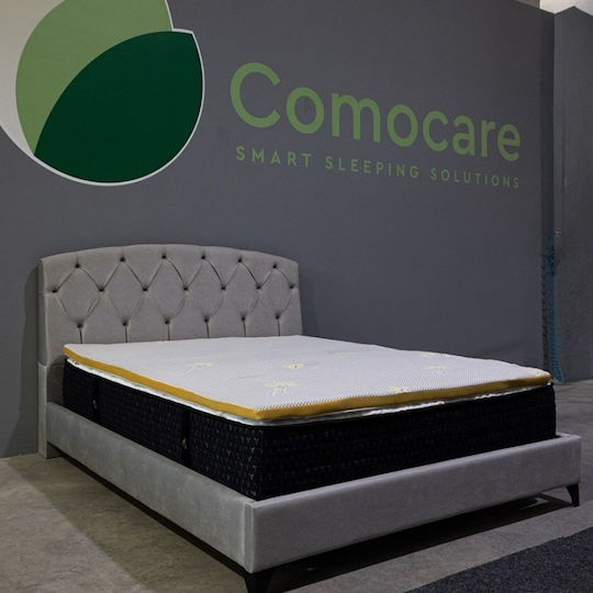 Como felt & wadding producers Mattress Topper Double Foam with Removable Cover 140x190x4cm