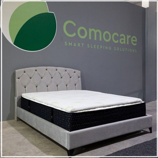 Como felt & wadding producers Mattress Topper Single Foam Infused with Aloe & Removable Cover 90x190x4cm