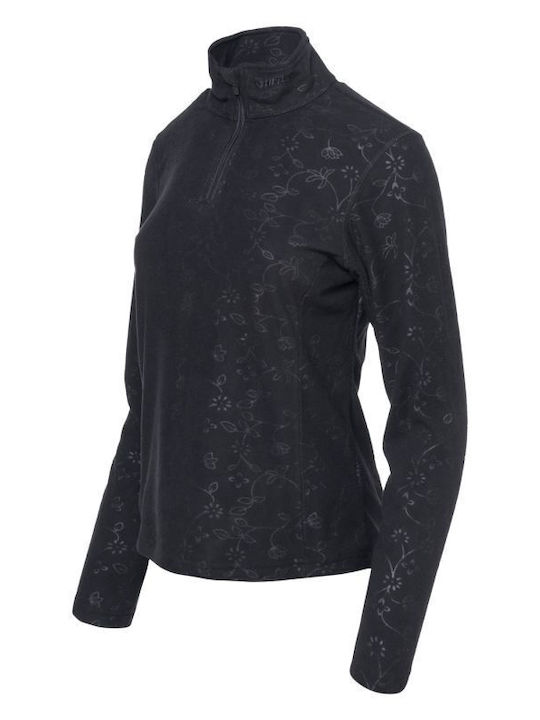 Fleece Damen Jacke in Schwarz Farbe