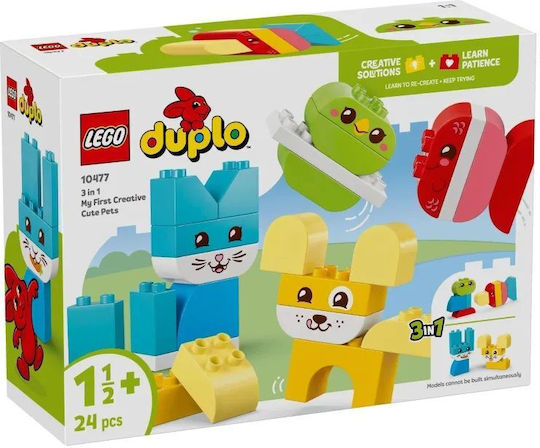 LEGO Duplo 3 in 1 Creative Cute Pets for 1.5+ Years 24 Pieces