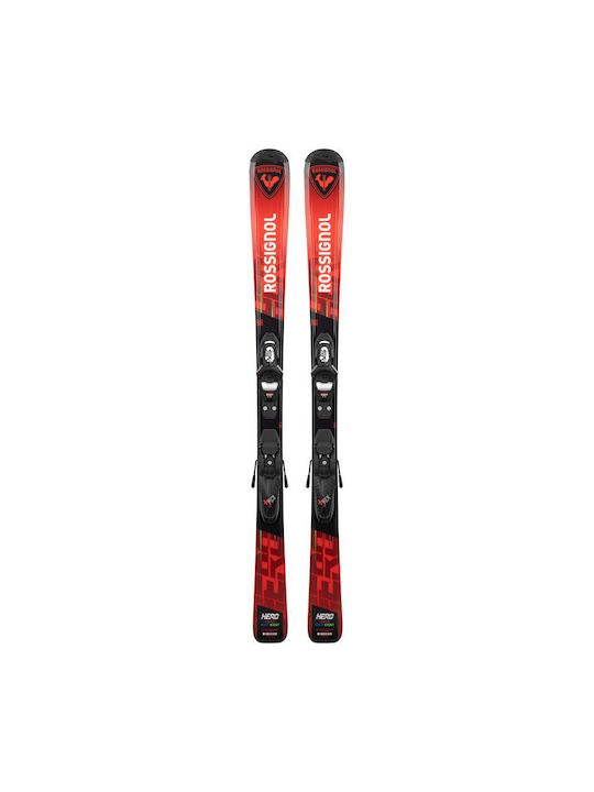 Rossignol Hero Παιδικά Πέδιλα Σκι σε Κόκκινο Χρώμα με Δέστρες
