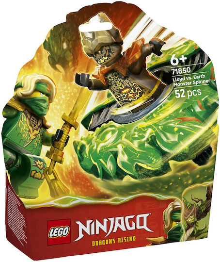 LEGO Ninjago Lloyd vs Earth Monster Spinner pentru 6+ Ani 52