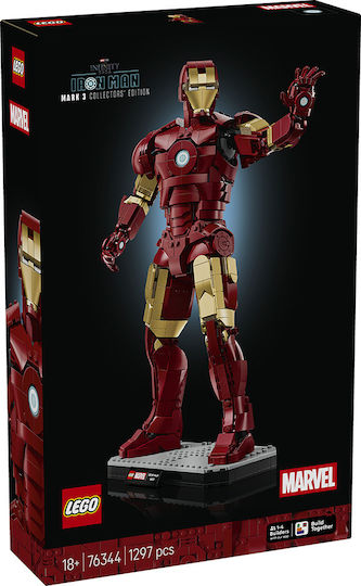LEGO Marvel Iron Man Mark 3 Collectors' Edition pentru 18+ Ani 1297 Bucăți