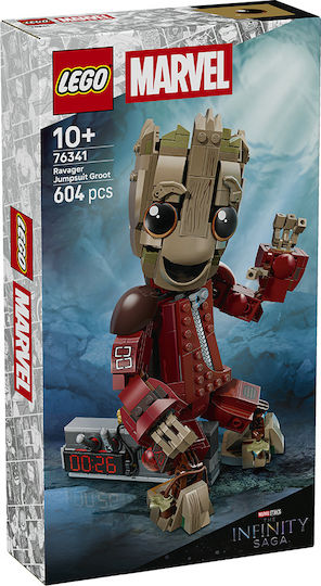 LEGO Marvel Ravager Jumpsuit Groot pentru 10+ Ani 604 Piese