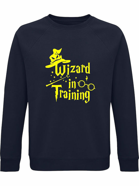 Суитшърт Унисекс Органичен Принт Wizard In Trai...