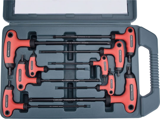 Chei Torx Cu Mâner În T Extol Premium 9 Bucăți 8819401