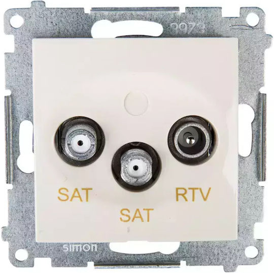 Kontakt-simon Антенен Контакт Simon54 Sat Sat Rtv Край Крем Dask2.01/41