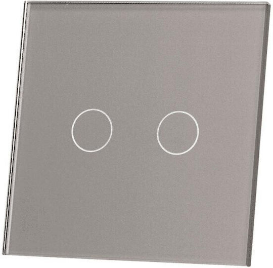 Livolo Silver Metallized Glass Panel 702-64