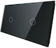 Livolo Black Glass Panel 1+1 7011-62