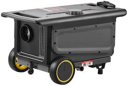 Încălzitor Diesel 8 Kw Sursă de Alimentare 12/24 Vdc 220 Vac Consum 0.18-0.37 L H Telecomandă Bluetooth Cărucior 2 Roți Portabil