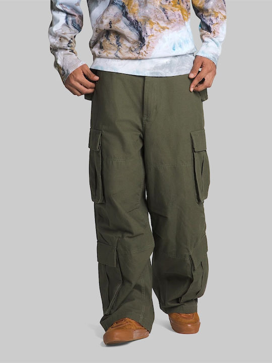 Παντελόνι Cargo σε Baggy Γραμμή Χακί