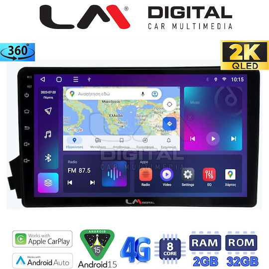 LM Digital Ηχοσύστημα Αυτοκινήτου για Ssangyong Actyon / Kyron 2006>2015 (Bluetooth/USB/WiFi/GPS/Apple-Carplay/Android-Auto)