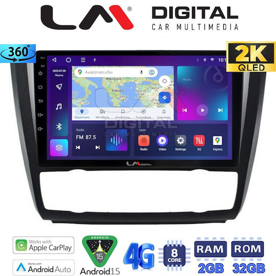 LM Digital Ηχοσύστημα Αυτοκινήτου για BMW Σειρά 1 / E81 / E82 / E87 2004>2011 (Bluetooth/USB/WiFi/GPS/Apple-Carplay/Android-Auto)