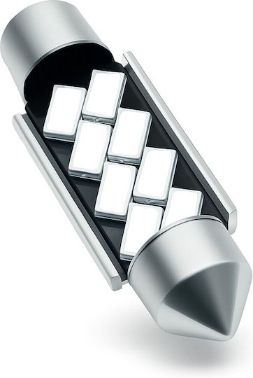 Vencore 3216-10113 C5w Festoon 42mm Λάμπα Led Σωληνωτή Βάση C5w 42mm Festoon 8 Smd 5630 2w 360 Lumen 12 Volt Μπλε