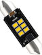 Vencore 3216-10157 C5W Festoon Canbus Gen4 42mm LED Tube Lamp Base C5W 42mm Festoon Canbus Gen4 6 SMD 3020 2W 310 Lumen 8-48 Volt Warm White 3000K Car Lamp