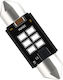 Vencore 3216-10153 C5W Festoon Canbus Gen4 39mm LED Tube Lamp Base C5W 39mm Festoon Canbus Gen4 6 SMD 3020 2W 290 Lumen 8-48 Volt Blue