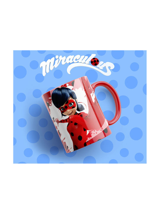 Digital Place Ladybug Чаша Керамично Бяла 330мл