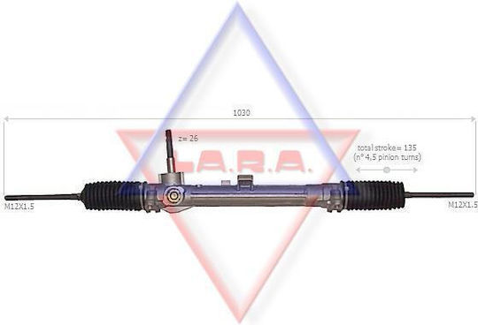 Steering Rack Fiat N.punto 1.2 03-05 Mechanical 190045 46843299 190045-4964