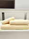 Kotonia Home Set Prosoape de Baie 3 buc Greek Border Ivory Greutate 500gr/m²