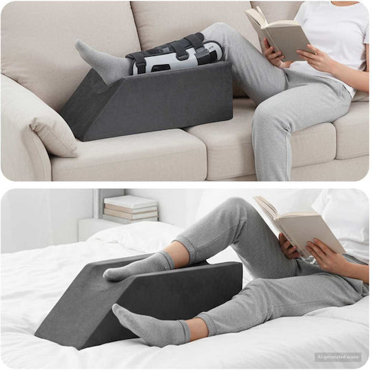 vidaXL Pernă Scaun Picioare 68x25x21.5cm în culoare Gri 42020193